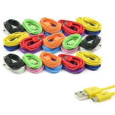 3X 10-COLOR 10FT MICRO USB DATA SYNC POWER CHARGER CABLE LUMIA DROID KINDLE NOOK