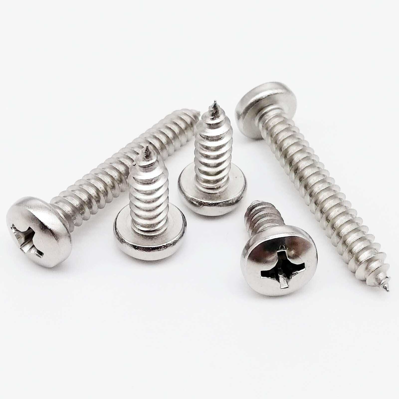 M1-M6.3 SUS304 Mini Micro Cross Phillips Pan Round Head Self-tapping Wood Screw