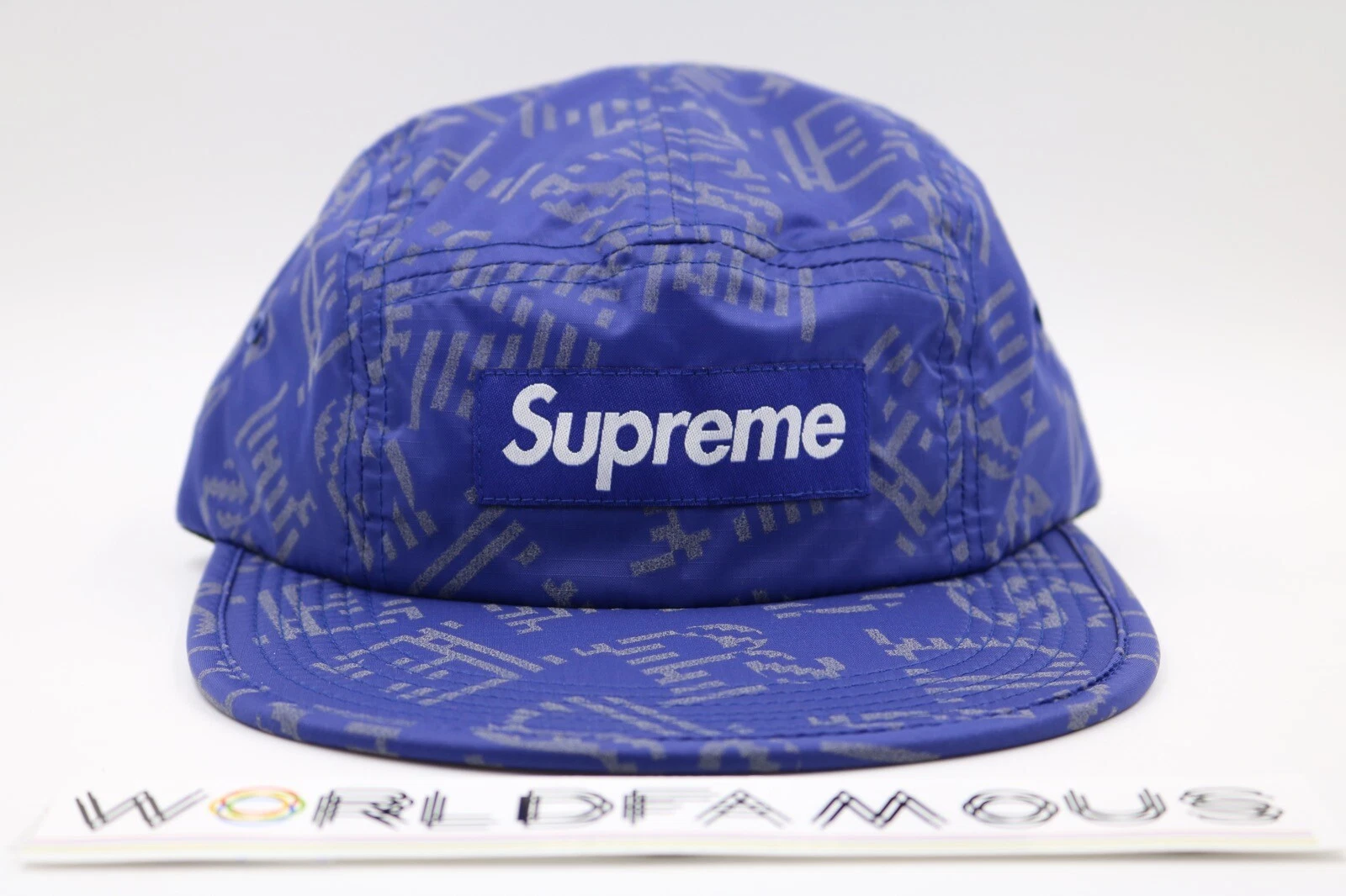 NEUF SUPREME REFLECTIVE SOFT BILL CAMP CAP ROYAL S/S 15 boîte logo 