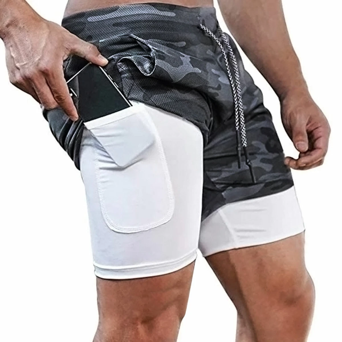 Gym Men Sports Fitness Compression Shorts Liner Shorts Training