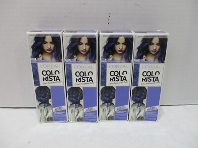 Loreal Hair Dye Indigo500 Purple 4 Boxes Semi Permanent Colorista Smart Fade 