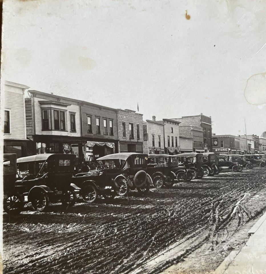 RPPC Business District Looking North At Woonsocket, South Dakota eBay