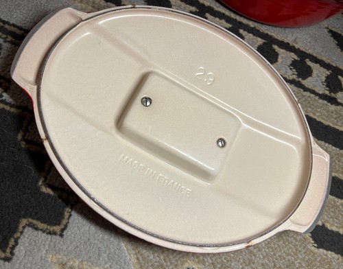 MCM Le Creuset France Futura Ray Loewy Oval Cast Iron Dutch Oven 4.5 Qt No 29 - Picture 8 of 12