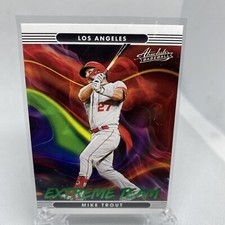 2022 Mike Trout Panini Absolute Extreme Team Green Lettering #ET-4
