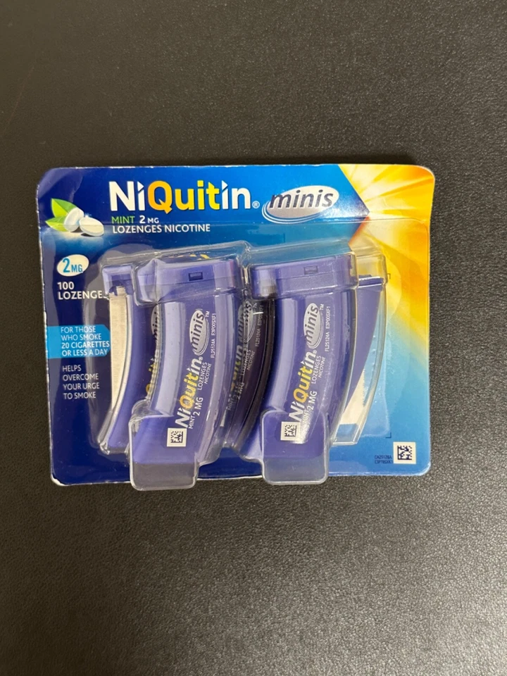� NiQuitin Mint Minis | 2MG 100 Lozenges | 戒烟/电子烟 | 有效期至 25/26 — 第 2/3 张图片
