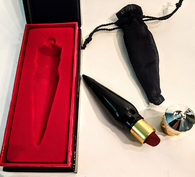 Christian Louboutin Silky Satin Lipstick ROUGE Red 001 New in Box