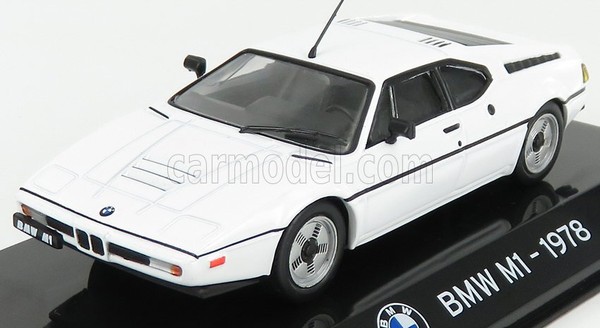 Modellauto Statisch Centauria Bmw M1 1978 Mit Weisser Vitrine Massstab 1/43-image