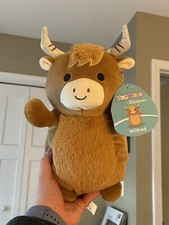 BNWT 10 Inch Wilfred the Longhorn Cow Squishmallow Hugmee RARE HTF