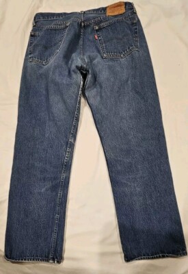 Mens LEVI STRAUSS LEVI'S 501 XX 38 X 32 MED WASH jeans Casual
