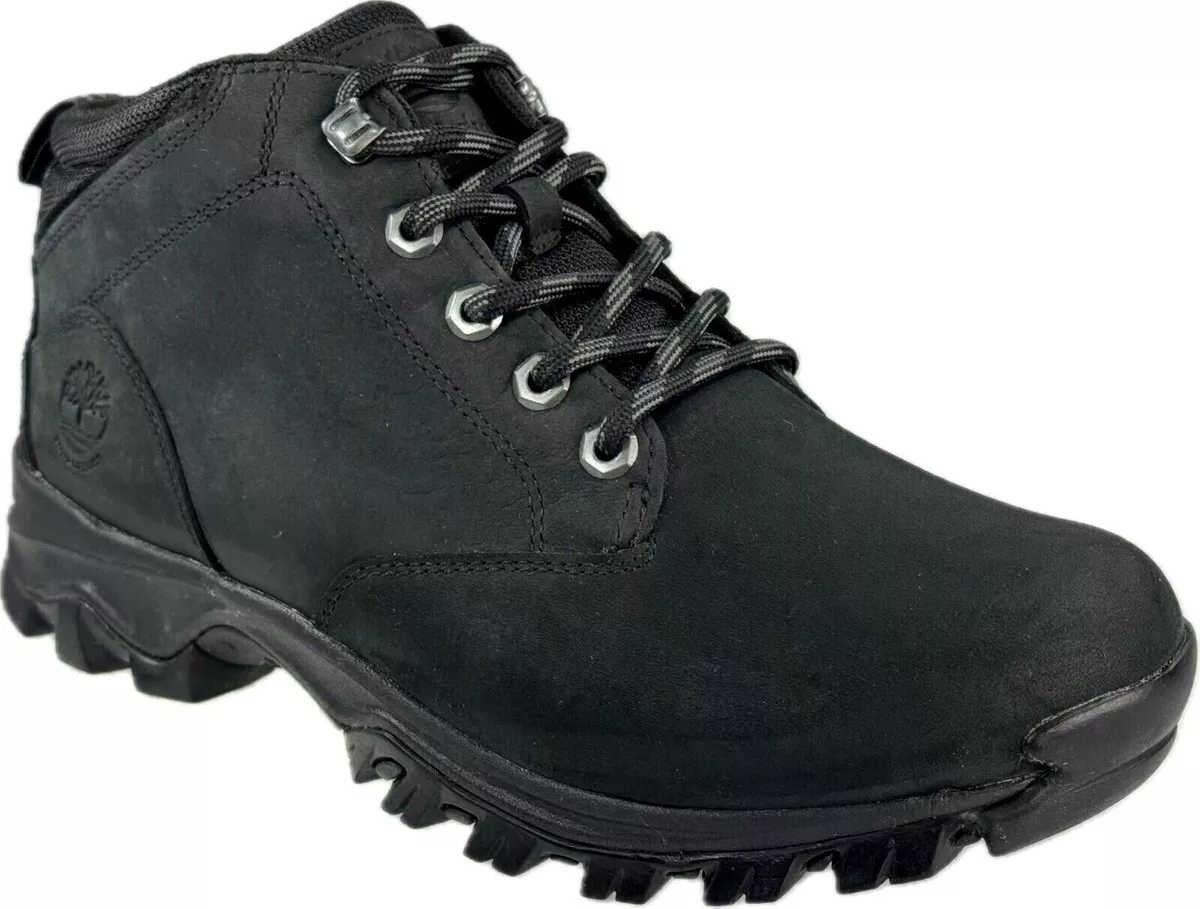 Timberland Men s Mt. Maddsen Mid Black Waterproof Chukka Boots A1VEZ