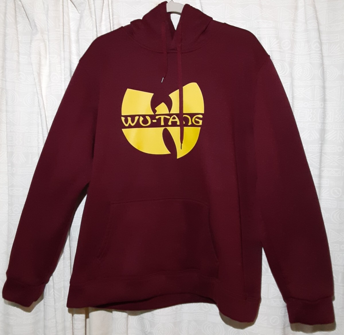 Wu-Tang Clan WU-TANG Sweatshirt Hoodie Burgundy Maroon Brick Red