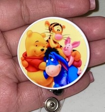 Pooh And Friends Inspired Retractable Badge Holder