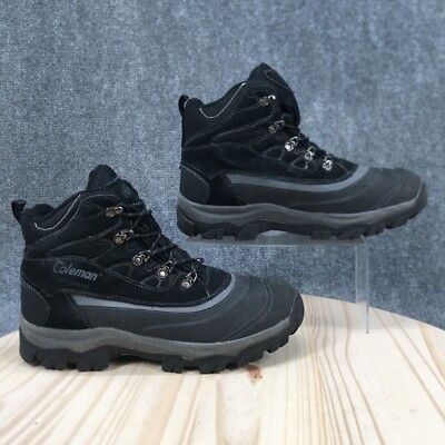 Coleman Boots Mens 11 M Bruce 3M Thinsulate Hiking Lace Up Boot Black Suede 