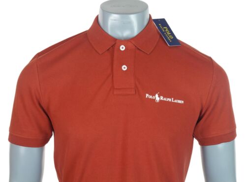 Neu echtes Herren Ralph Lauren Stretch Poloshirt geprägt rot - Bild 2 von 4