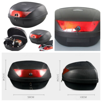 Universal Two Helmet Strong TopBox, 52L Box, Motorcycle, Bike with Fitting Plate | eBay Universal Two Helmet Strong TopBox, 52L Box, Motorcycle, Bike with Fitting Plate | eBay