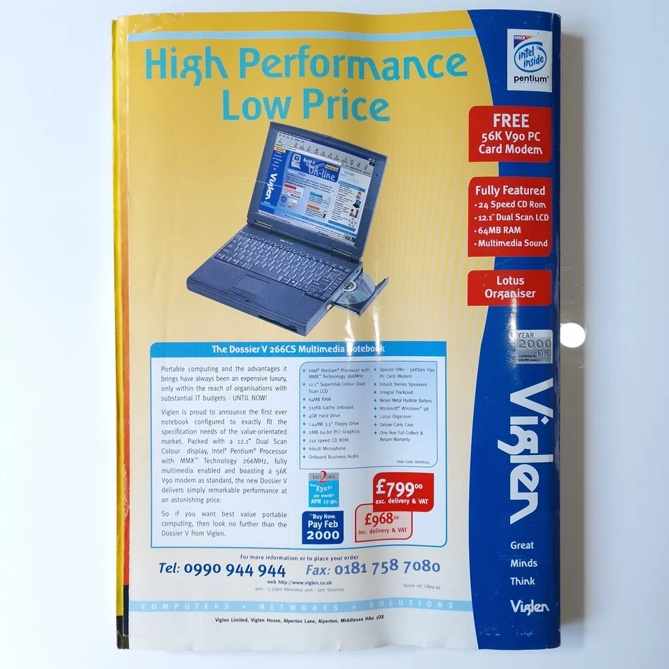 Computer Buyer Magazine 100th Issue SPECIAL 100% PC Pentium Notebooks Sept 1999 - Image 3 of 4