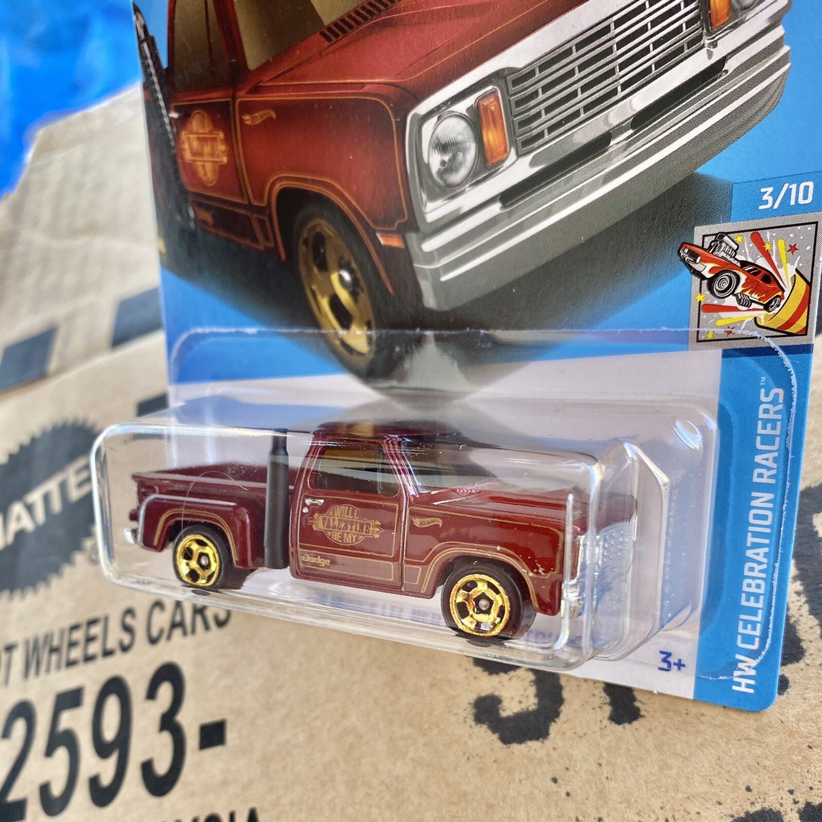 Hot Wheels 1978 Dodge Li'l Red Express Truck - 1:64 Scale Die Cast Collectible Vehicle