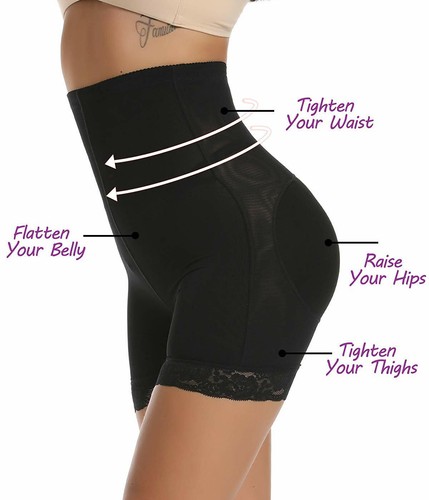 Faja Colombiana High Waisted Padded Butt Lifter High Waist Lace Panty Fake Ass - Bild 7 von 29