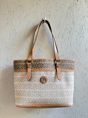 GIANI BERNINI Colorblock faux-leather logo tote bag