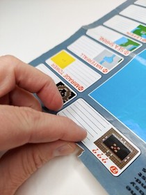 Final Fantasy 1990 Nintendo NES World Map / Enemy Chart NES-FF-USA(B)