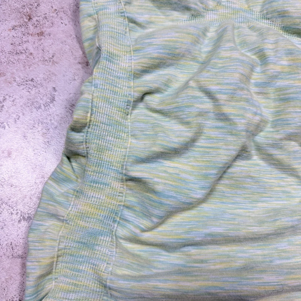 Camisa ATHLETA para mujer pequeña vía rápida acanalada verde elástica gimnasio correr Foto 3 de 4