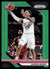 2018-19 Panini Prizm Prizms Green Vincent Edwards Houston Rockets #14