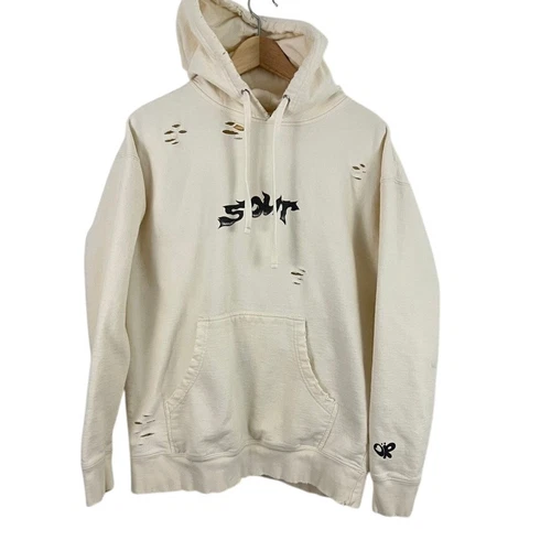 OFF WHITE Felpa con cappuccio Olivia Rodrigo Sour panna invecchiata taglia large