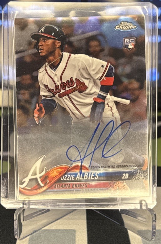 2018 Topps Chrome Ozzie Albies Auto RC Atlanta Braves #RA-OA