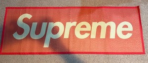 Supreme Woven Straw Mat Red SS20 Box Logo Floor Mat Authentic PRE OWNED