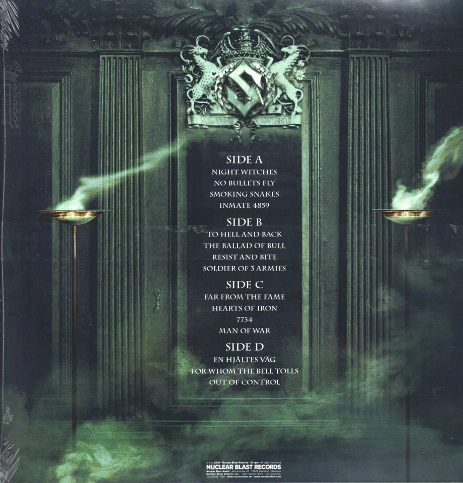 Sabaton Heroes double LP vinyl Europe Nuclear Blast 2024 10th anniversary - Image 2 of 2