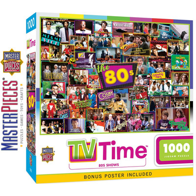 TV TIME 80er Shows 1000 Teile Meisterwerke Puzzle zufälliger Schnitt Deluxe 72157