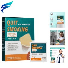 Quit Smoking Patches Step 2-14 mg Delivered Over 24 Hours Effective Helps Qui...