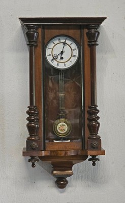 Wanduhr Regulator Gründerzeit Holzgehäuse a-9420355-d 70x36x17cm