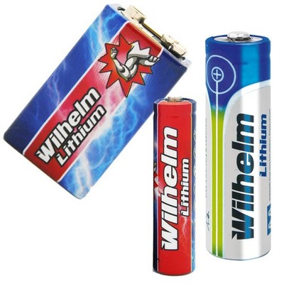 Lithium Batterien Wilhelm AA Mignon LR6 AAA Micro LR03 9V Block Lithiumbatterie