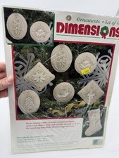 Vintage 1995 Dimensions Embroidery Kit Snowflake Dreams Ornaments BRAND NEW