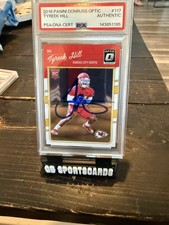 Panini 2016 Donruss Optic Tyreek Hill Rookie Autographed #117 PSA