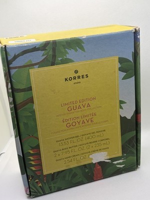 KORRES Guava Limited Edition Body Collection Shower Gel Body Butter Hand Cream