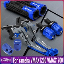 Per Yamaha VMAX1200 VMAX1700 Set Manopole Leve Freno Frizione Moto Nuove