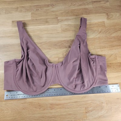 Thirdlove 24/7 Classic Second Skin Unlined Bra 40F Underwire Mauve MSRP $74