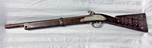 Vintage 1950s Rare Hubley Buffalo Rifle Flintlock Cap Gun for Parts or Repair