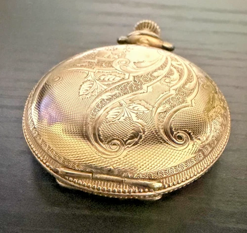 Antique 1904 Elgin 14K GF Model 2 Pocket Watch 6s, 7j FOR REPAIR