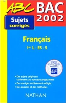 Bac 2002 français 1eres l es s corriges von Itti Eliane | Buch | Zustand gut
