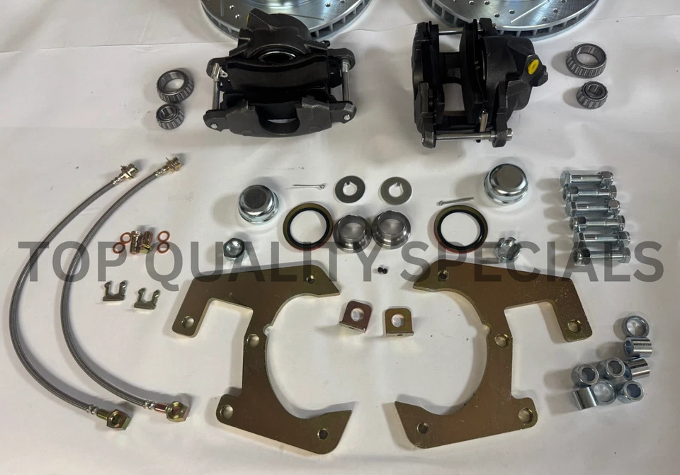 Ford F1 F100 1948-56 camioneta pickup de media tonelada kit de frenos de disco delanteros 5 x 5 1/2 rotores Foto 2 de 4