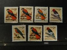 US SC# 3031 3031A 3032 3033 3044 3044A 3045 Birds set,  MNH