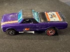VINTAGE 1967 HOT WHEELS REDLINE "CUSTOM FLEETSIDE" PURPLE  VG/EX - READ