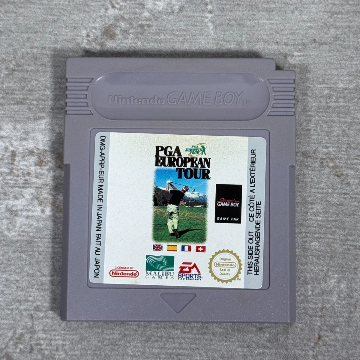 Juego PGA European Tour Nintendo Game Boy - Carro Genuino 1995 EA Sports Golf