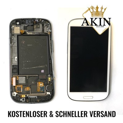 Original Samsung Galaxy S3 Display Weiß | LCD mit Touchscreen | Gebraucht