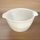 Vintage Fire King Anchor Hocking White Milk Glass Cinderella Mixing Bowl 8 1/2”