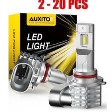 2-20x Led 9140 Driving H10 Bulb Fog Daytime Light Running 6500k Super Drl White