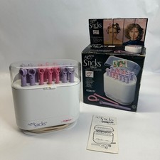 Conair Hot Sticks Instant Heat Hair Rollers Model HS19 Vintage 20 Count Boxed